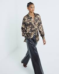 Stone-Leaf-Print-Shirt River Island’s Must-Have Pieces for Effortless Style